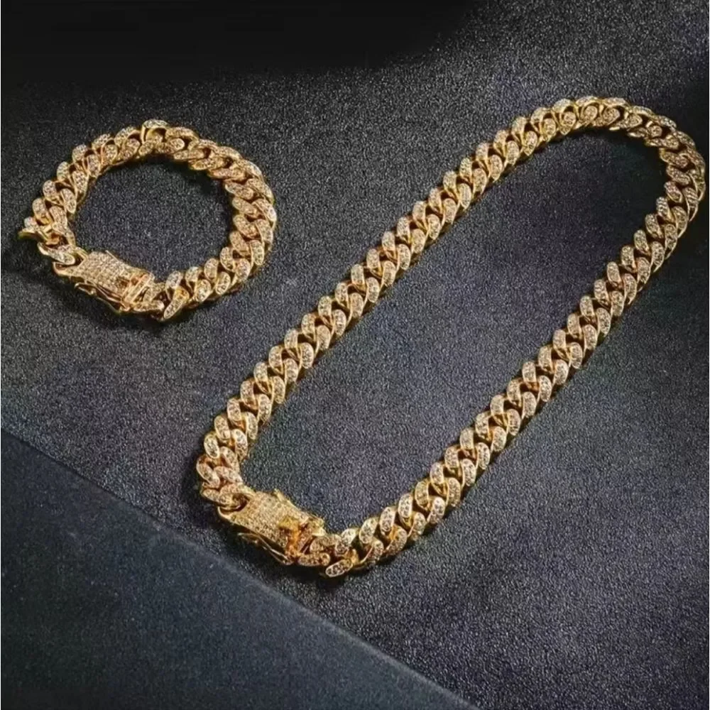 ✨️Hip Hop Geometric Cuban Chain Bracelet
